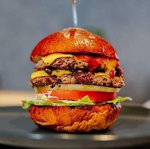 スケッチチーズバーガー＆ポテトフライ