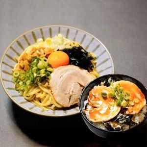 黄金の油そば チャーシュー丼セット aborasoba and Char siu bowl