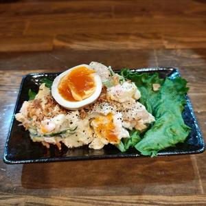 一旦 味玉ポテサラ