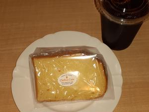 シフォンケーキ1個＆アイスコーヒー1杯
