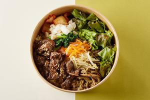 【高タンパク】牛ハラミの玄米ビビンバ Beef Harami Bibimbap