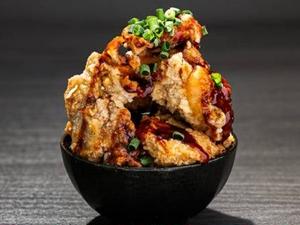 鶏唐揚げ丼昔ながらの甘酢