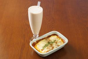 カレー+バナナジュース
