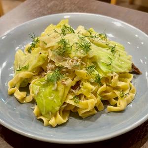 キャベツとアンチョビしらすパスタ