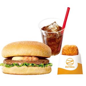 ゼッテリア ZETTERIA 【モーニングセット】シンプルマフィン Sausage Muffin with Lettuce Set