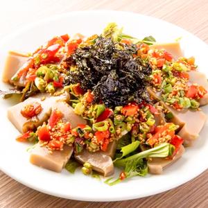 どんぐり豆腐のサラダ Acorn Tofu Salad