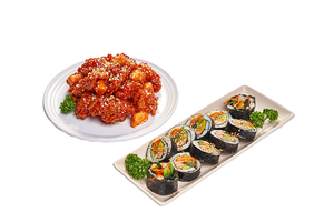チキン＆やさいキンパセット/Chicken＆Vegetable Kimbap Set