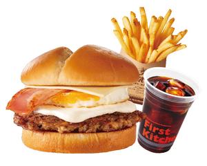 クリームクリームチーズバーガーセット