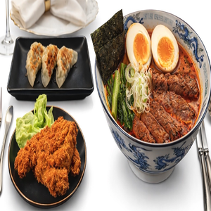 和牛ラーメン骨付きフライドチキンセット