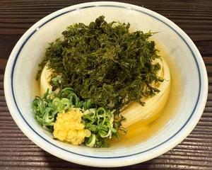 あおさうどん Udon with Aosa Seaweed
