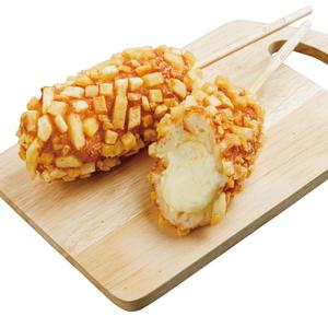 Potato cheese dogチーズたっぷり、韓国式アメリカンモッツァレラポテトチーズドッグ。