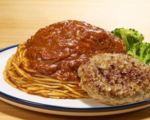 ミートソース ハンバーグ ダブル