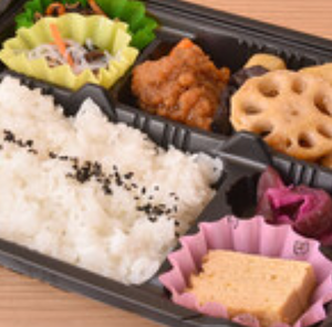 鶏と彩り野菜の黒酢あんかけ弁当