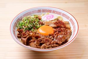 【旨辛】肉玉中華そば ダブダブ(焼肉ダブル・味玉)