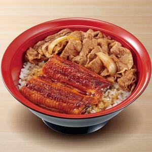 すき家 うな牛 Teriyaki Eel Rice Bowl w/ Beef