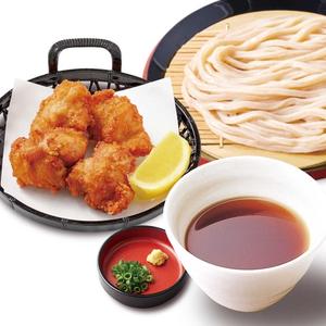 ざるうどん 鶏のから揚げセット