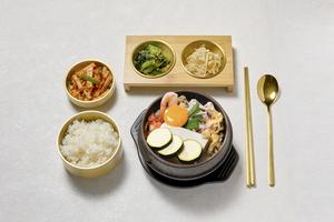 しお豚キムチ純豆富定食