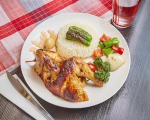 ロティサリーチキン サラダ＆ライス/Rotisserie Chicken with Rice ＆ Salad
