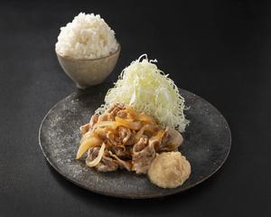 にんにく豚ト野菜、(P150g、V50g)