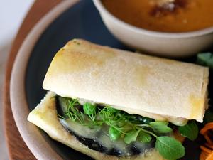 【食べ応えセット】スープ+クロックムッシュサンドセットSoup ＆ Croque Monsieur Sandwich Set