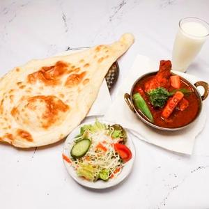 タンドリーチキンスープカレーのセット / Tandoori chicken soup curry set