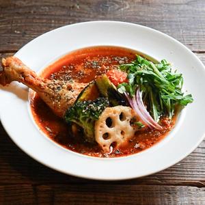 骨付きチキンと7種野菜カリー