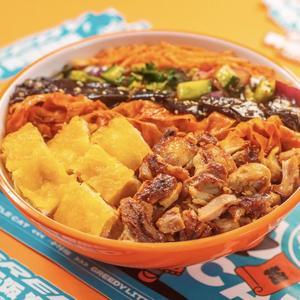 焼肉サクサクチキン2種盛りビビンバ