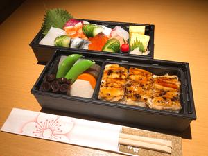 旬の海鮮ちらし二段弁当