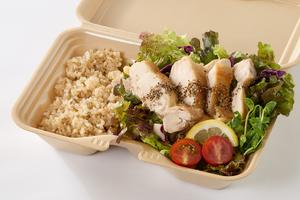 鶏あえずタンパク人気No.4 【お試し】グリルチキンと玄米セット Trial Grill chicken and brown rice set