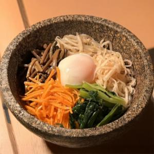 たまごスープ付き自家製コチュジャンと野菜たっぷり5種類のナムルビビンバ