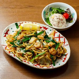 海鮮塩焼きそば ミニポテトサラダ付き