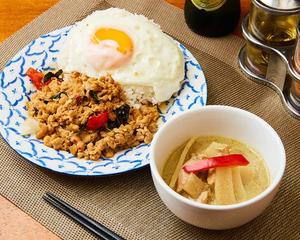 ガパオライス+グリーンカレー +