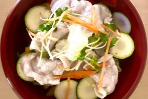 彩り野菜の豚しゃぶサラダ