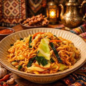 インスタラーメン炒め