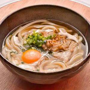 なにわの月見かすうどん