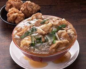 こぼれ中華丼唐揚げ3個セット Ultimate Chinese Rice Bowl + 3-Piece Fried Chicken Set