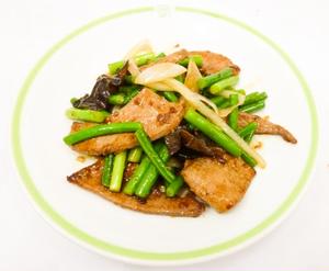 レバーニンニクの芽炒め  定食
