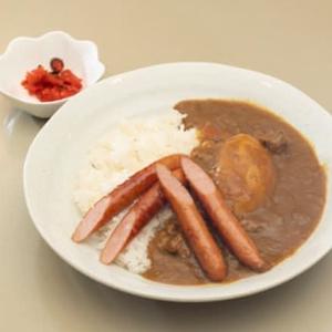 おうちの手作りビーフカレーMサイズ+ソーセージ