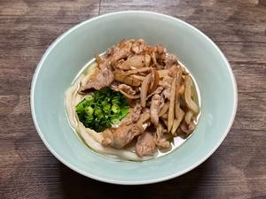 牛焼肉ごぼううどん
