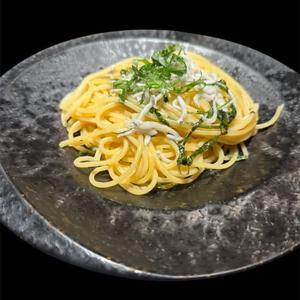 しらすと大葉のペペロンチーノ