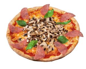 ピッツェリアマリノ たっぷりマッシュルームとミラノサラミ