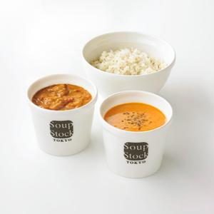 カレーとスープのセット