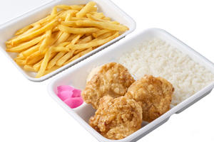 からポテ弁当大(油からあげ3個・フライドポテト)