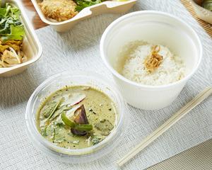 鶏肉と茄子のグリーンカレー