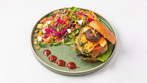 ベジバーガー＆サラダセット Veggie Burger＆Salad