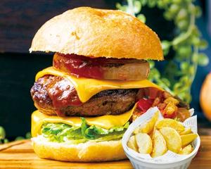 Wチーズ トルネードバーガー / ポテトセット Double Cheese Tornado Burger / French Fries Set