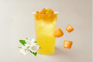 至福の贅沢「恋するクレープ」 マンゴー＆ピーチのジャスミンティー Mango ＆ Peach Jasmine Tea