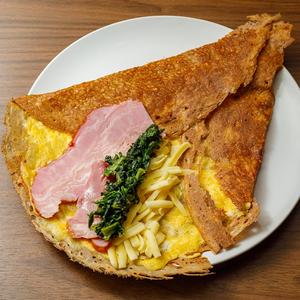 おかずクレープ(ほうれん草とハム)