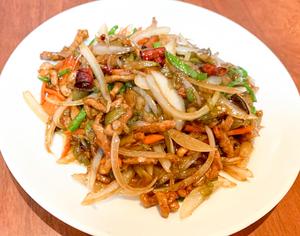 豚肉とザーサイの辛口炒め定食