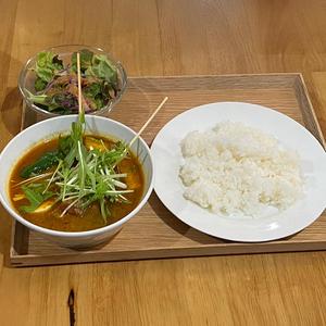 素揚ポークと6種類の野菜スープカレー